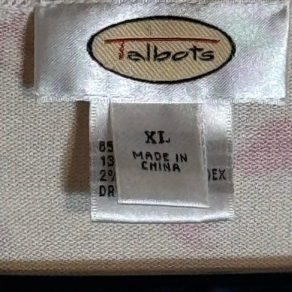 Talbots Cardigan Multicolor Silk Blend Floral Sweater Lightweight Women’s XL - Picture 4 of 8